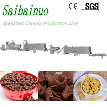 Línea de procesamiento de cereales para el desayuno