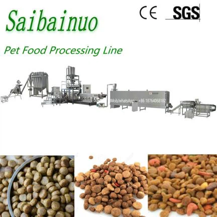 Maquinaria de procesamiento de alimentos para mascotas