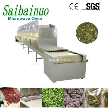 Máquina esterilizadora de especias de microondas