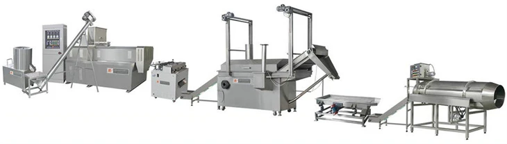 Automatic Extruded Corn Chips Doritos Tortilla Production Line
