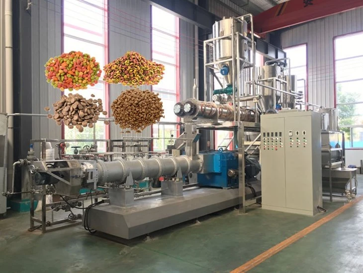 Dog Fish Cat Bird Cow Food Extruder Making Machine Plant high quality
