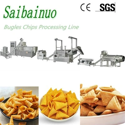 Chips Bugles, línea de fabricación de alimentos fritos